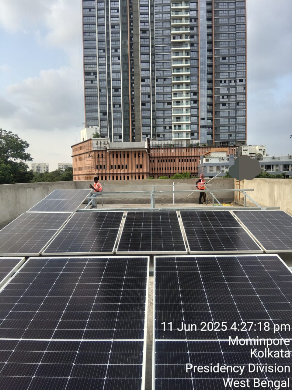 21KWp Solar PV system at 88 East Project at 34, Diamond harbour Road, Kolkata-700027