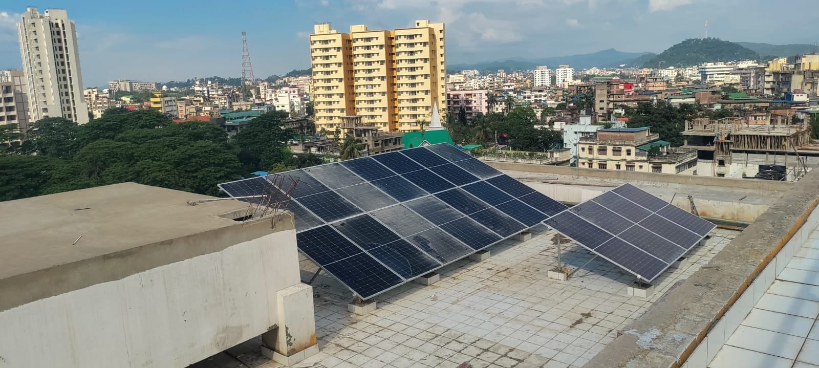80 KWp Solar power system at Guwahati, Assam.